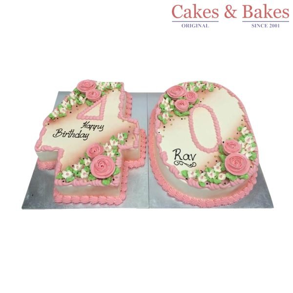 Number Shape Cake-WNSC-060