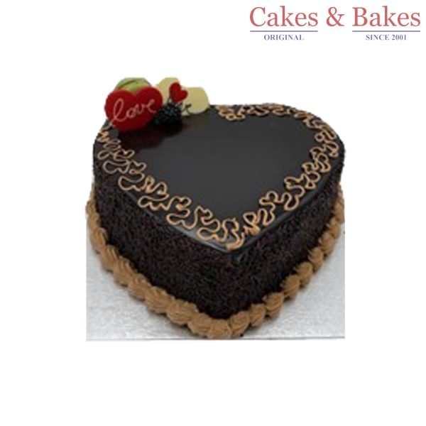 Heart Shape Chocolate Truffle Cake (WHSC-050)