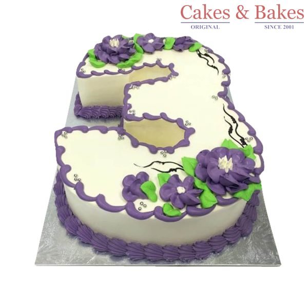 Number Shape Cake-WNSC-030