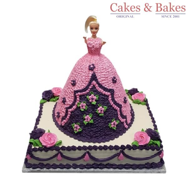 Barbie Cake with Base-WBC030