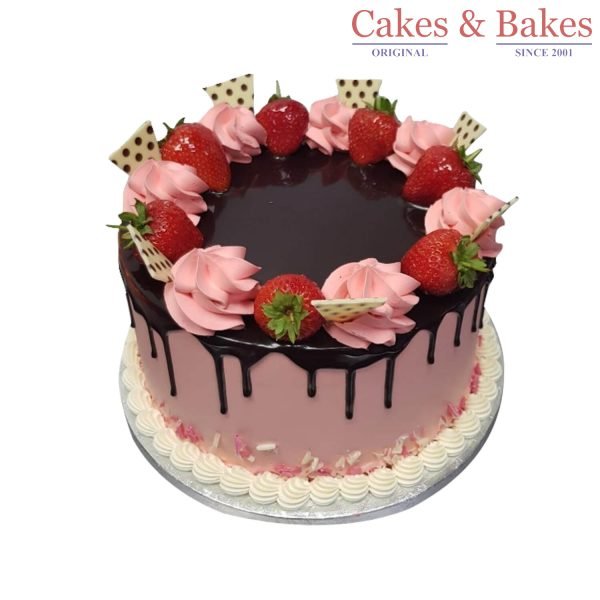 Pink Strawberry Cake (WTC-040)