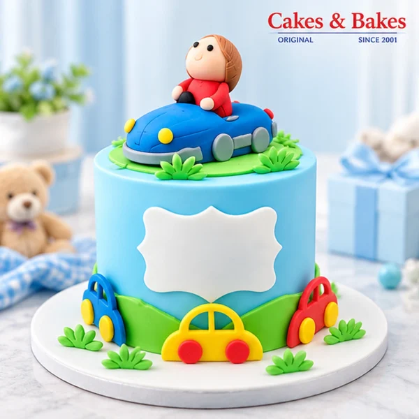 Cartoon Car Birthday Cake