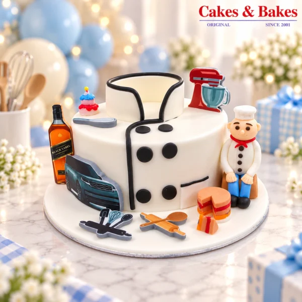 Chef Kitchen Birthday Cake