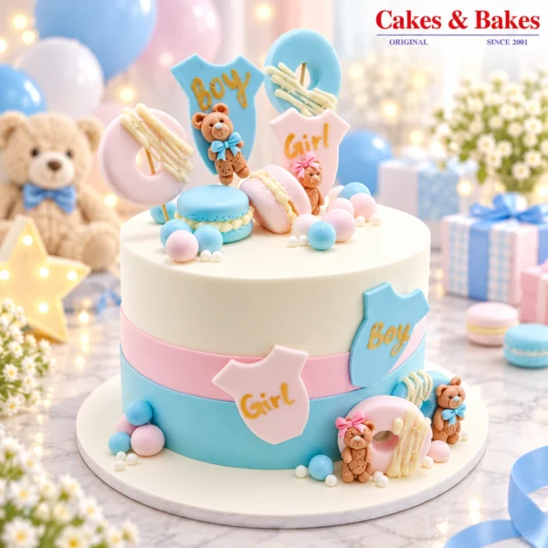 Pastel Character Birthday Cake