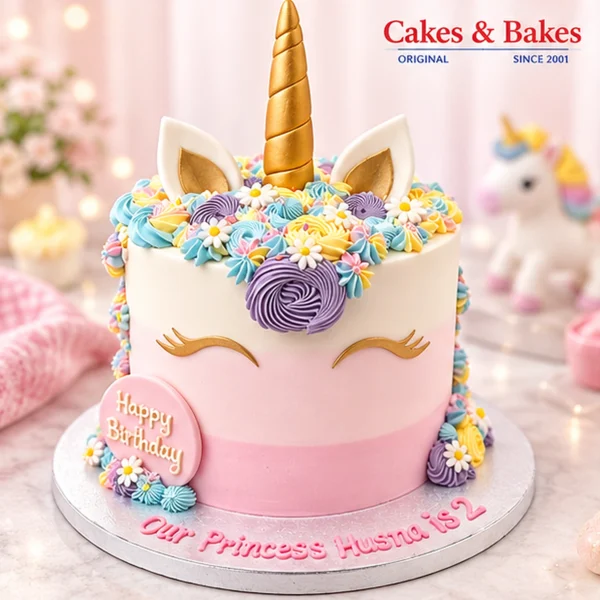 Pastel Unicorn Birthday Cake