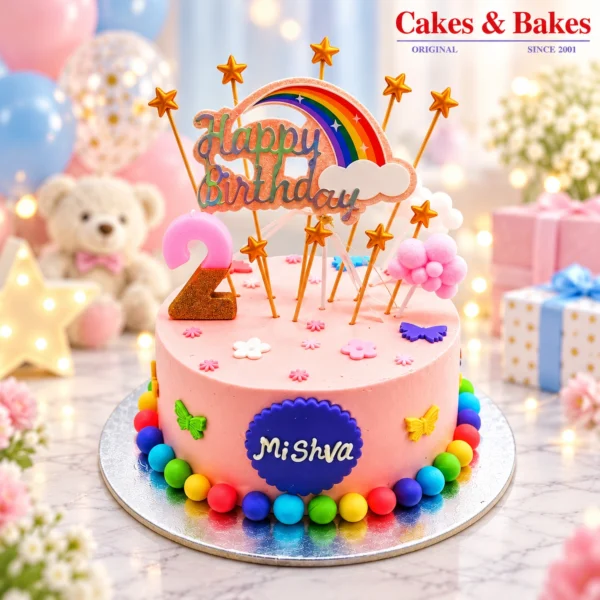 Rainbow Birthday Cake